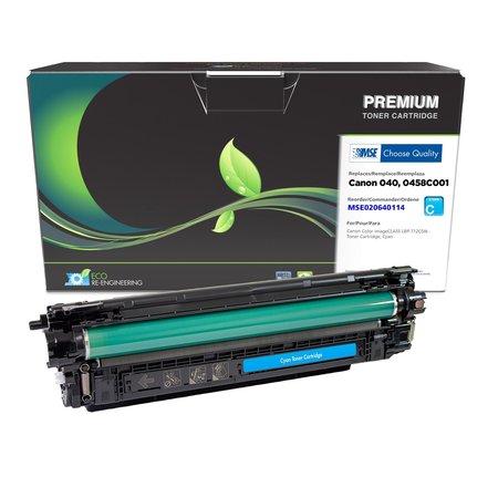 MSE Remanufactured Cyan Toner Cartridge for Canon 0458C001 (040) MSE020640114